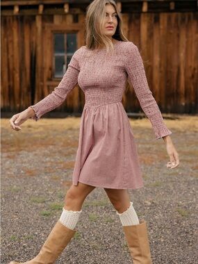 ROOLEE Dustland Dreams Red Smocked Gingham Dress